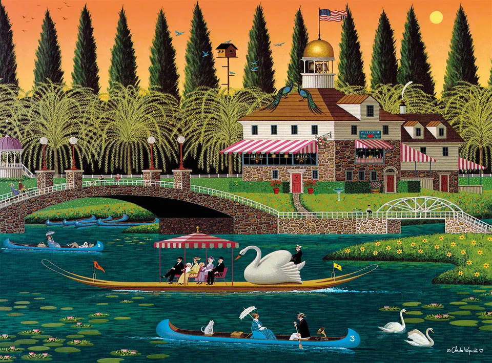 buffalo-games-wysocki-pleasant-sunday-puzzle-1000-teile-boot image 1