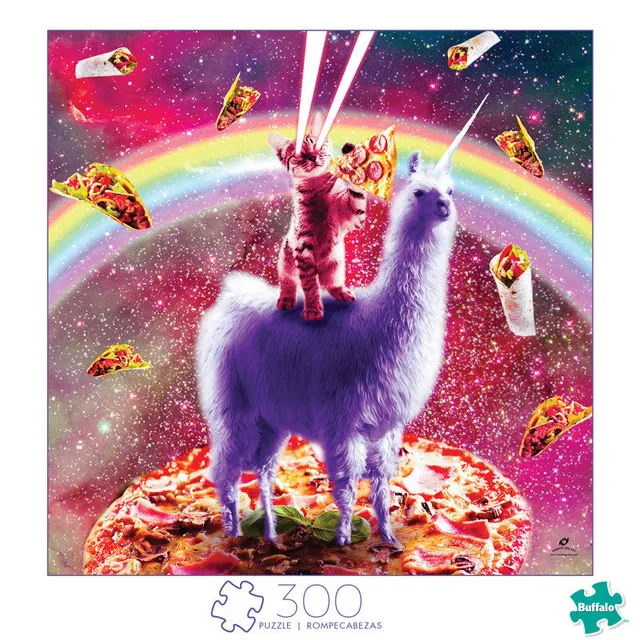 buffalo-games-laser-llama-kitty-300-teile-puzzle-xxl image 1