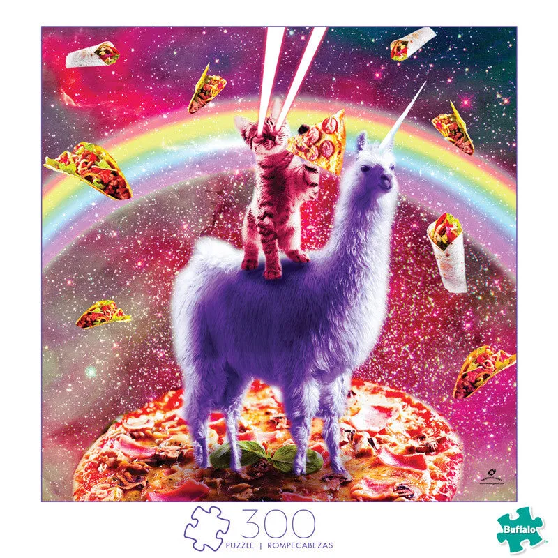 buffalo-games-laser-llama-kitty-300-teile-puzzle-xxl image 1
