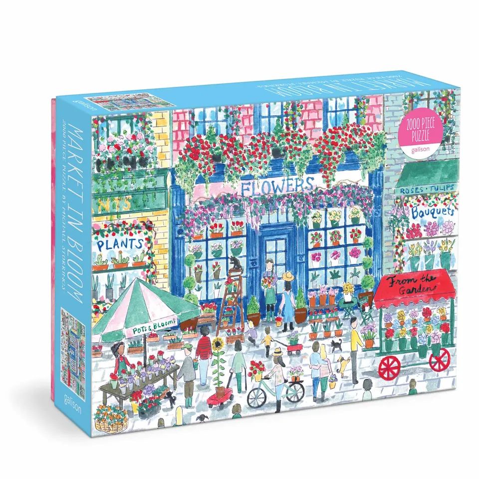 galison-michael-storrings-market-in-bloom-puzzle-2000-teile-markt image 1