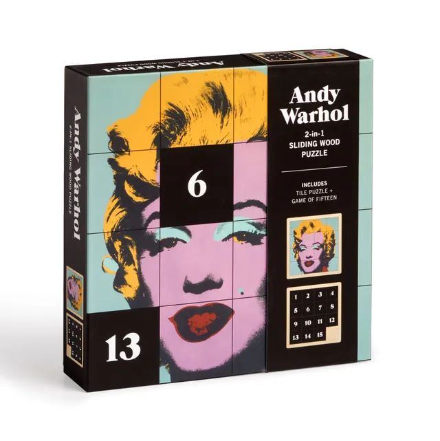 galison-andy-warhol-marilyn-schiebepuzzle-holz-2-in-1 image 1