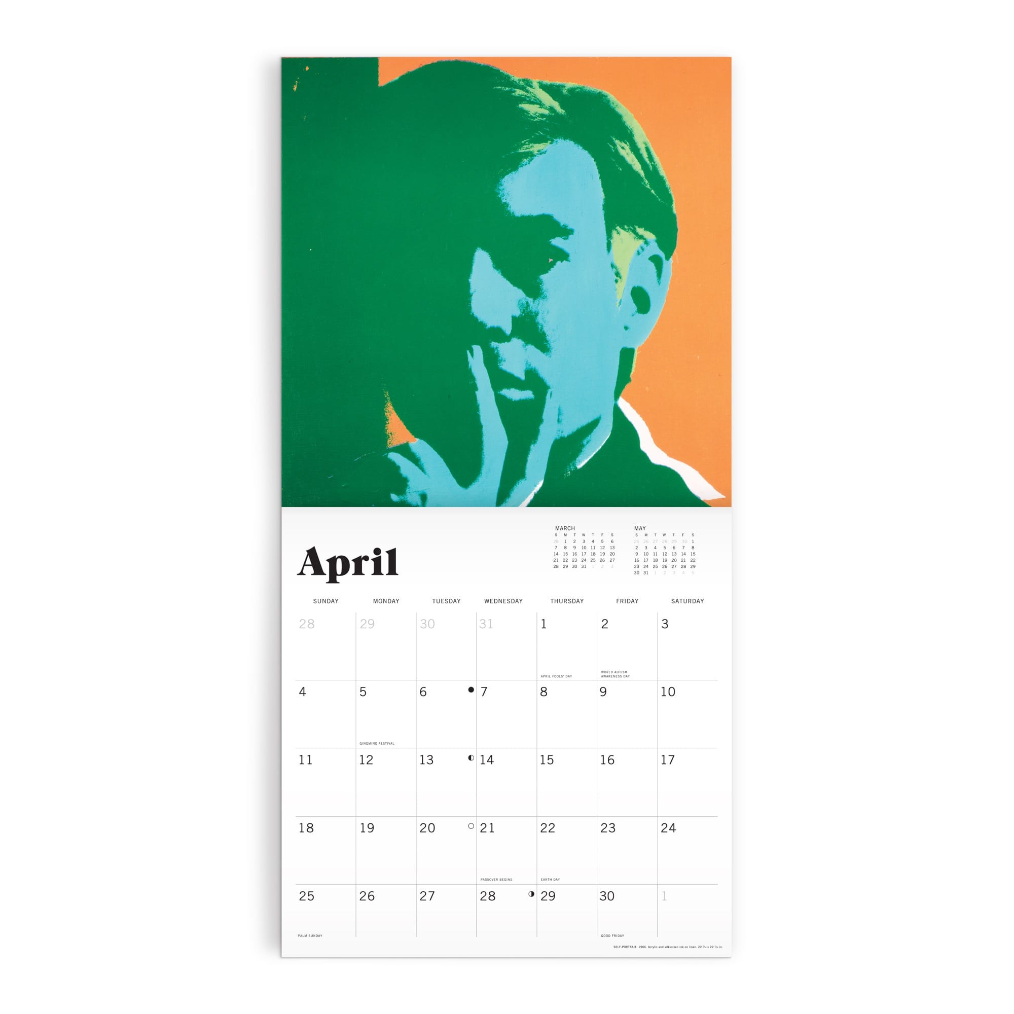 galison-andy-warhol-wandkalender-2027-12x12-pop-art image 3