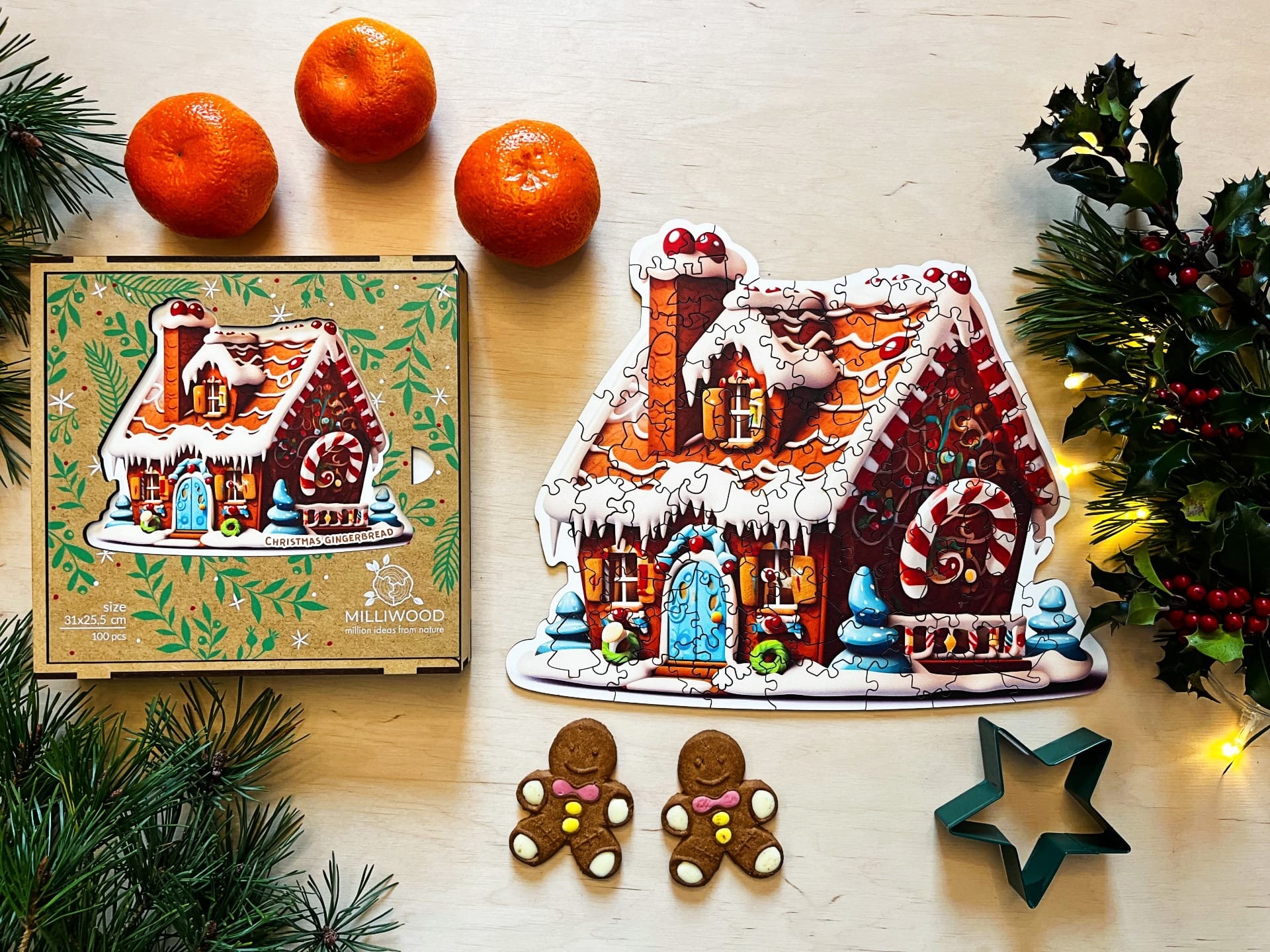 milliwood-christmas-gingerbread-holzpuzzle-100-teile-deko image 7