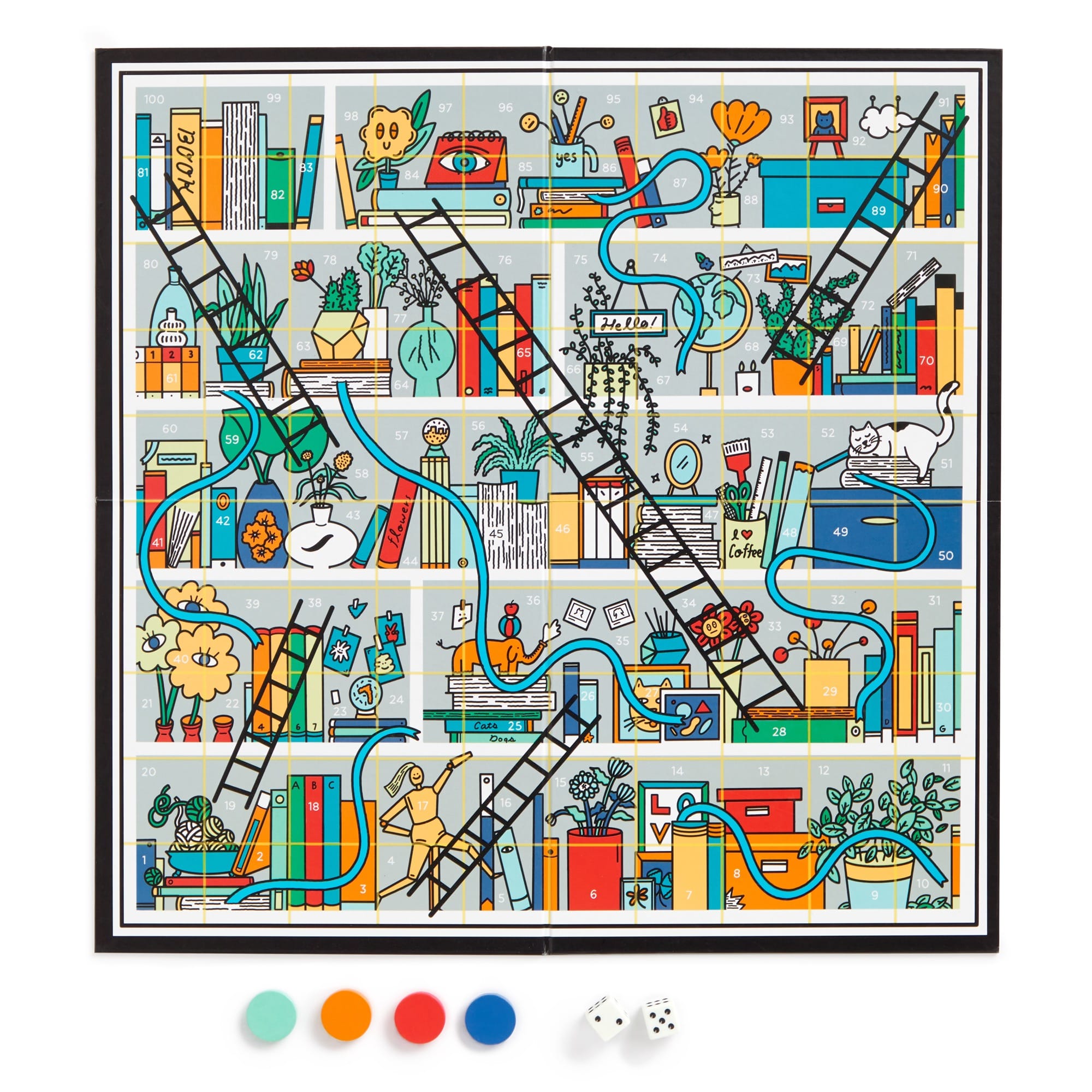 galison-games-books-and-ladders-brettspiel-b-cher-edition image 5