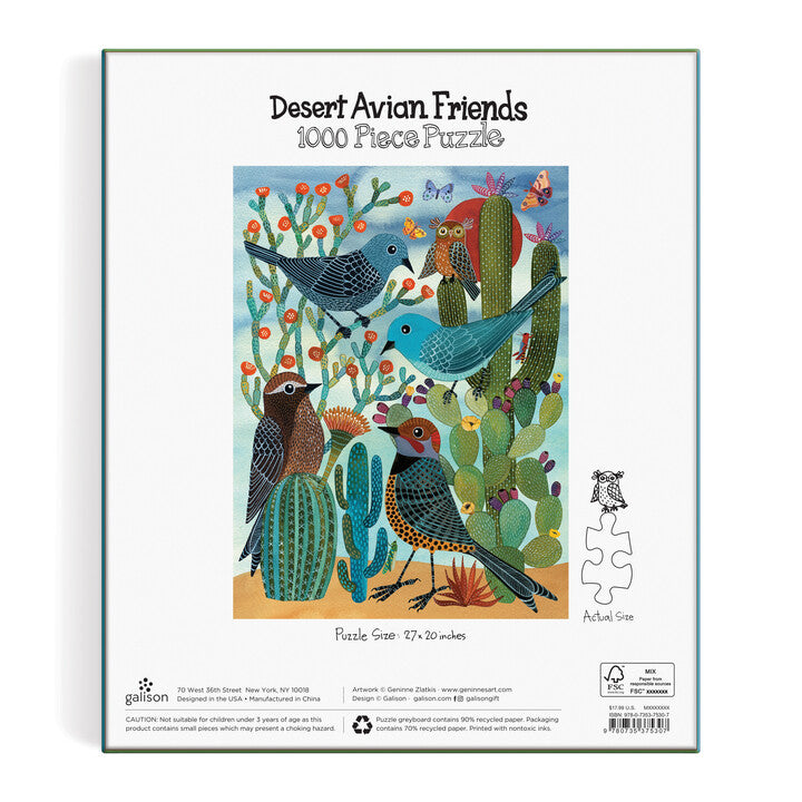galison-desert-avian-friends-puzzle-1000-teile-v-gel image 5