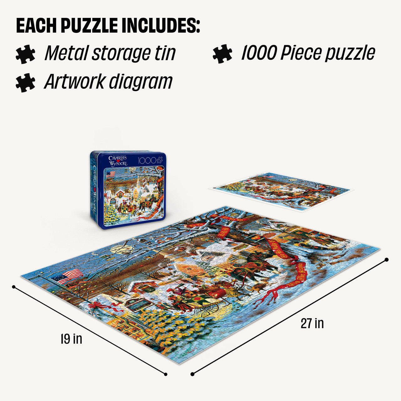 buffalo-games-small-town-christmas-1000-teile-puzzle-dose image 4