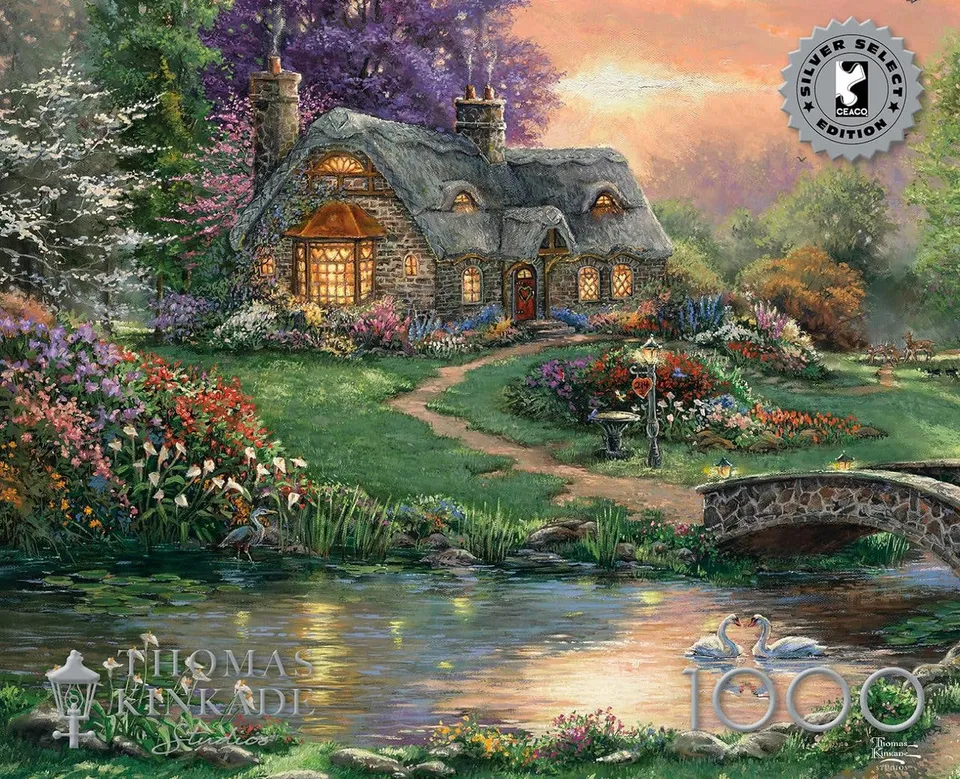 buffalo-games-thomas-kinkade-sweetheart-retreat-puzzle-1000teile image 1