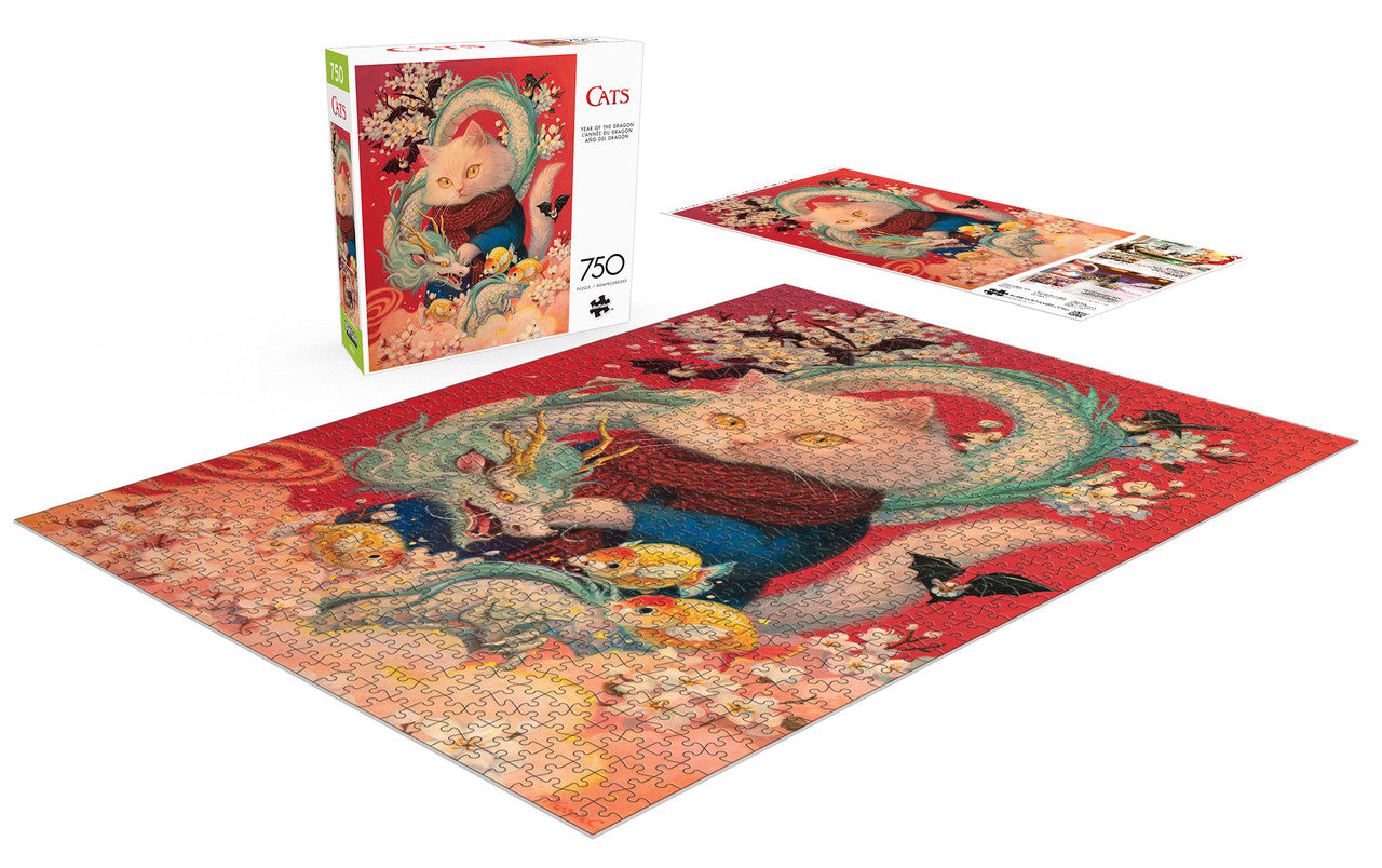 buffalo-games-cats-year-of-the-dragon-puzzle-750-teile-katze image 4
