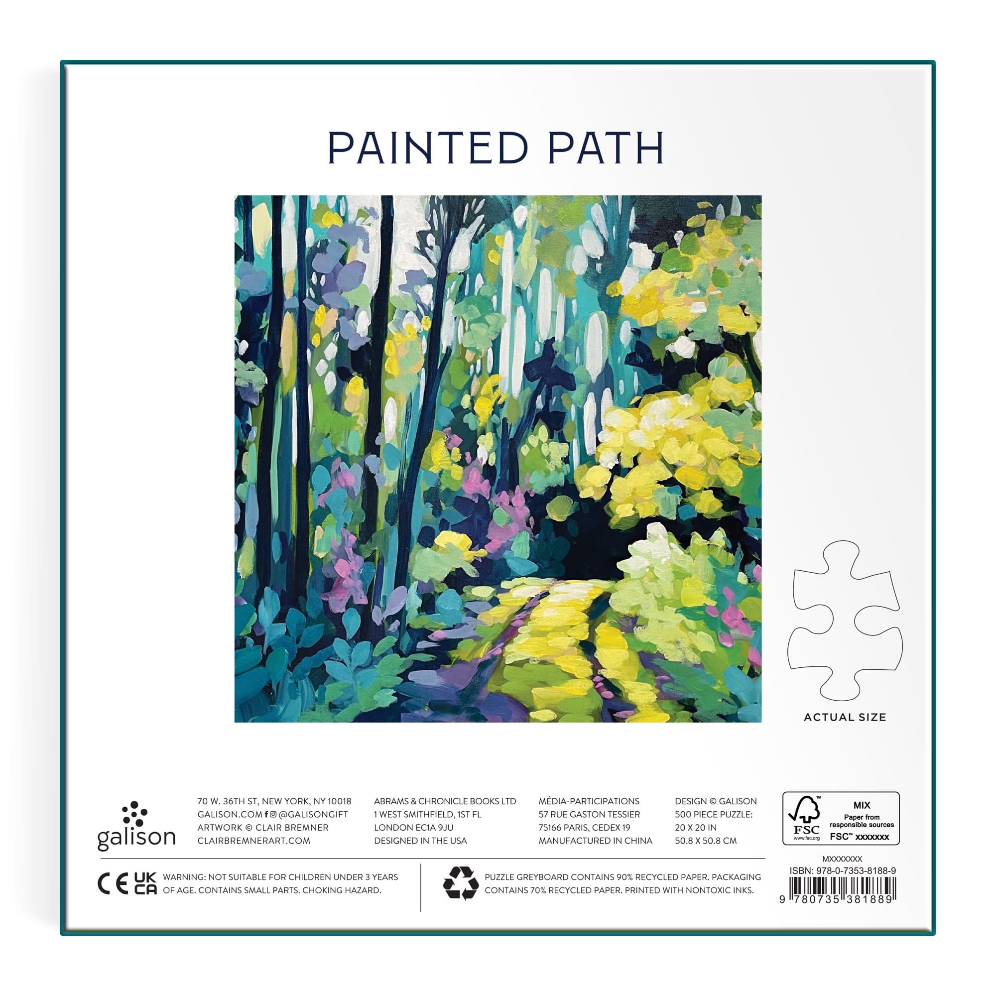 galison-painted-path-puzzle-500-teile-natur-landschaft image 5