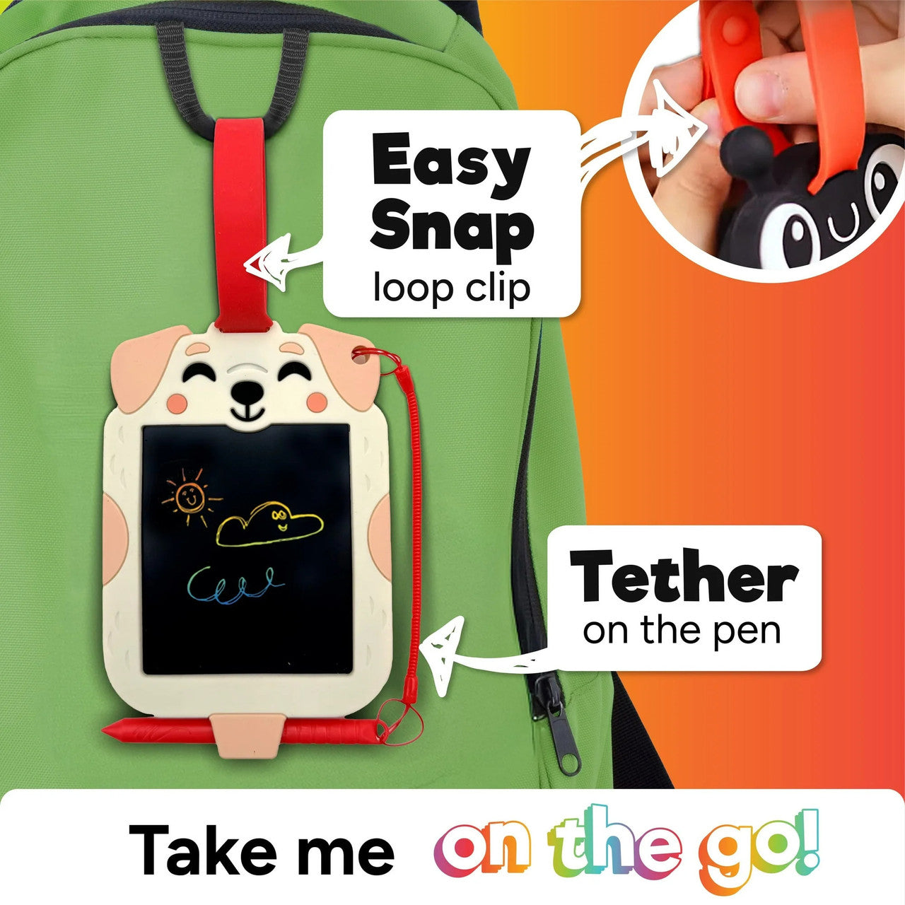 boogie-board-scribble-pals-maltafel-hai-4-zoll-kinder image 5