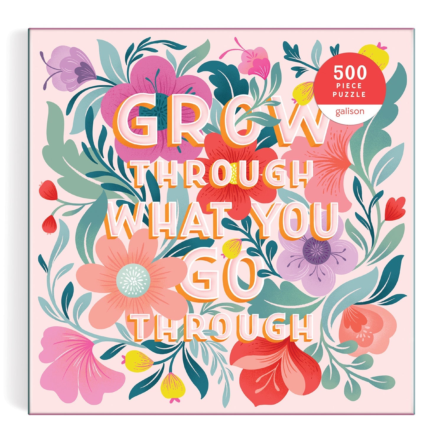 galison-grow-through-what-you-go-through-500-teile-puzzle-blumen image 2