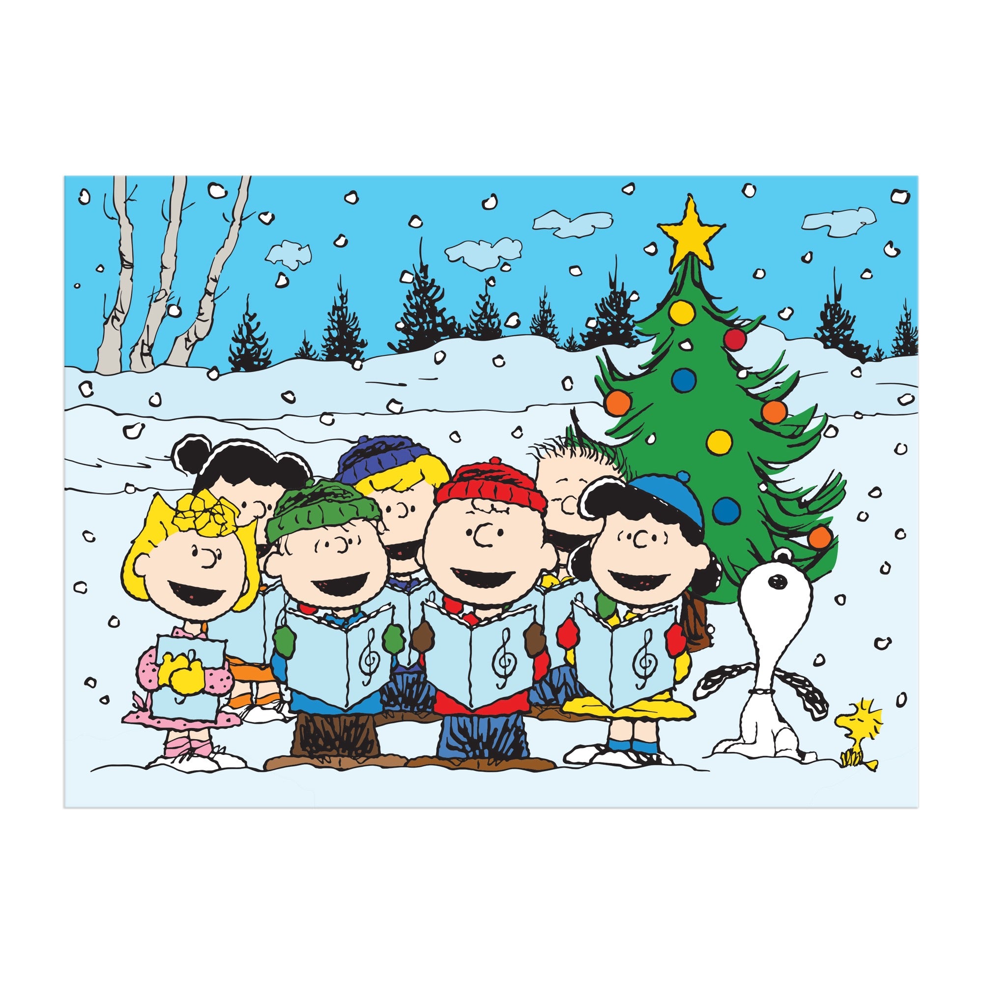 galison-peanuts-christmas-caroling-puzzle-1000-teile image 5
