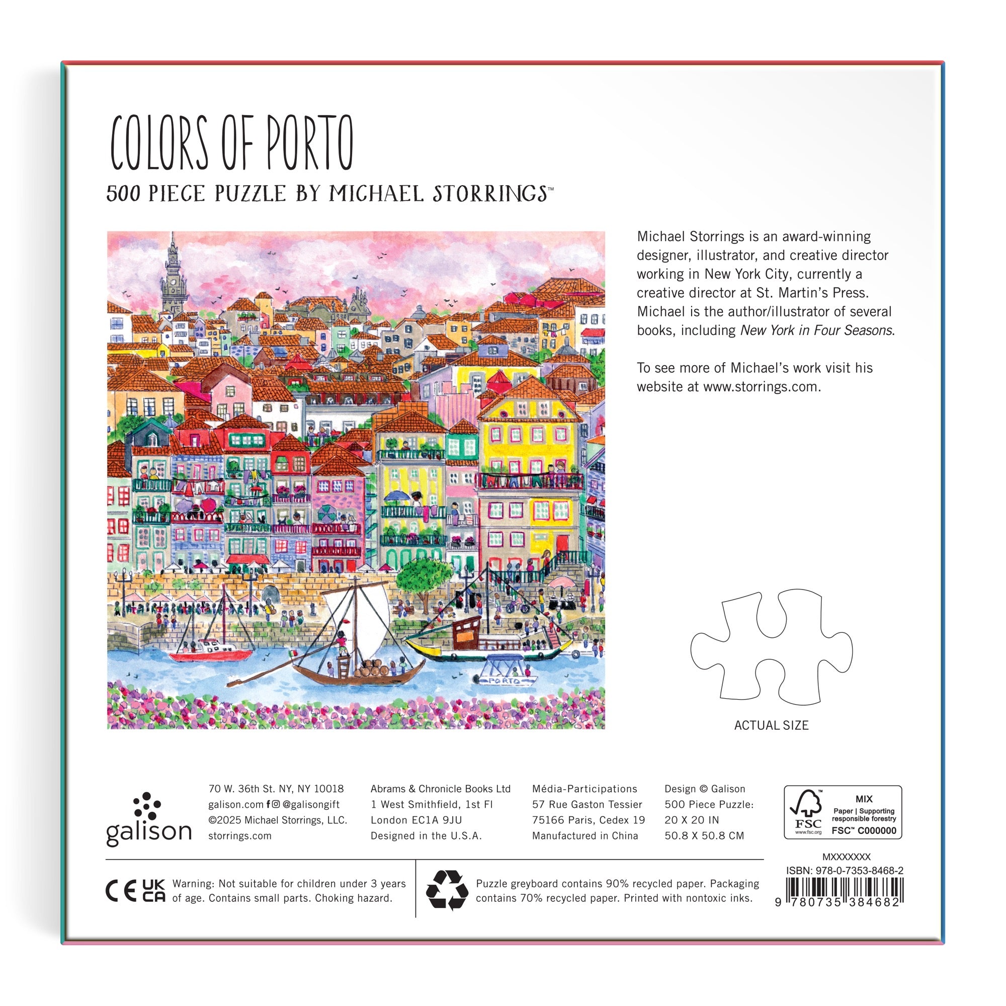 galison-colors-of-porto-puzzle-500-teile-michael-storrings image 6