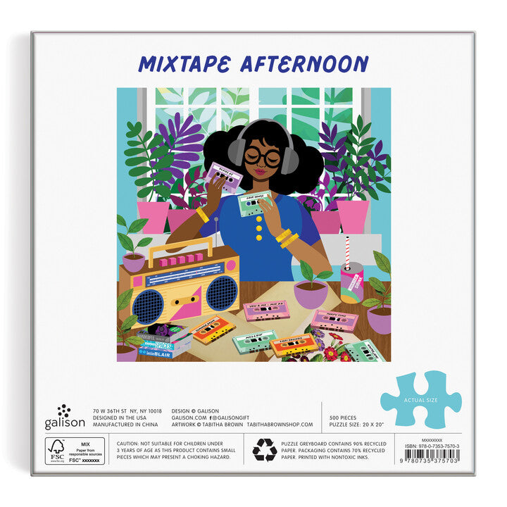 galison-mixtape-afternoon-500-teile-puzzle-retro-musik image 5