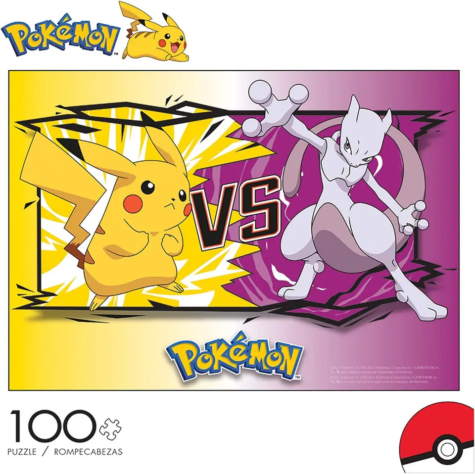 buffalo-games-pokemon-versus-puzzle-100-teile-pikachu-mewtwo image 1
