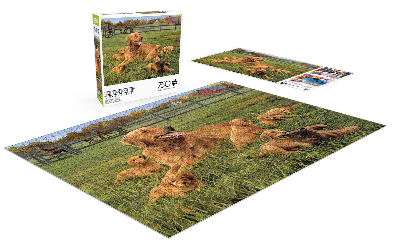 buffalo-games-dog-days-glorious-goldens-puzzle-750-teile-hunde image 4