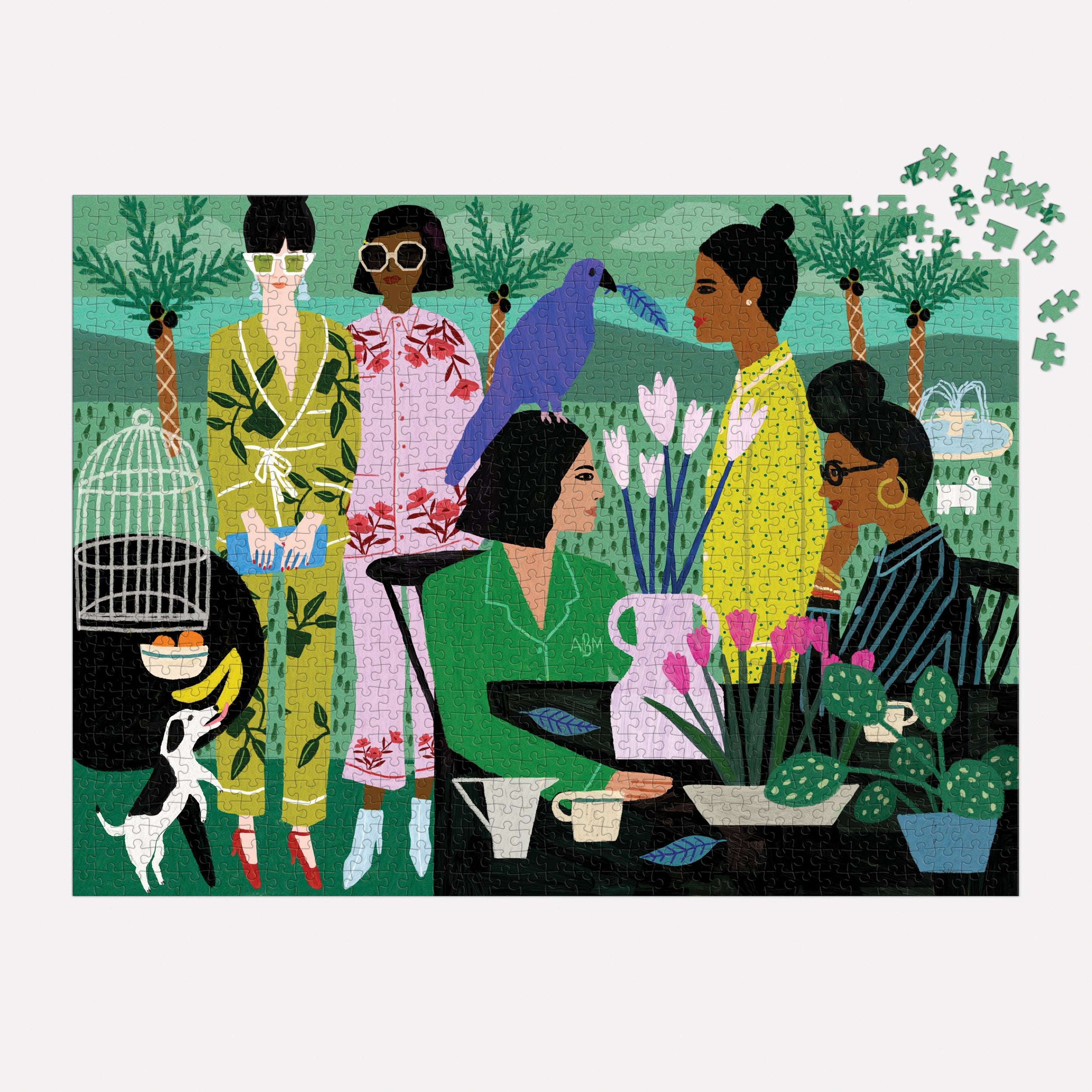 galison-pajama-mamas-1000-teile-puzzle-mode-pyjama image 4
