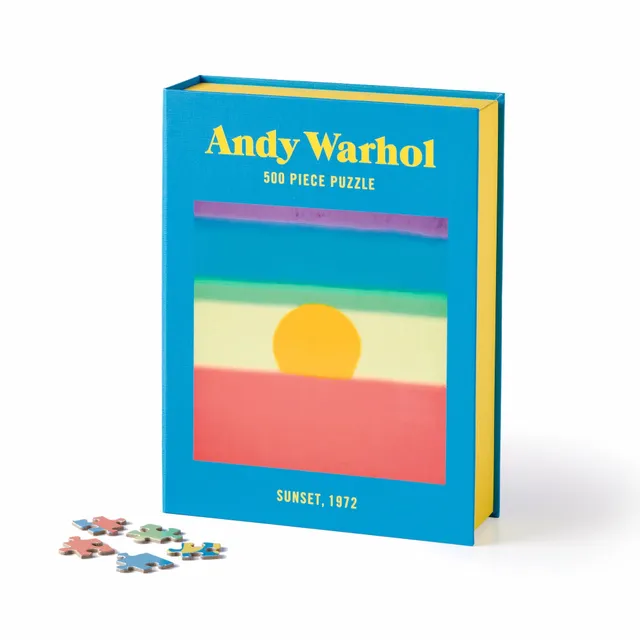 galison-andy-warhol-sunset-puzzle-500-teile-buchbox image 1