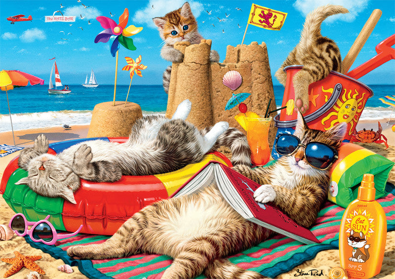 buffalo-games-adorable-animals-beachcombers-300-teile-xxl-katzen image 2