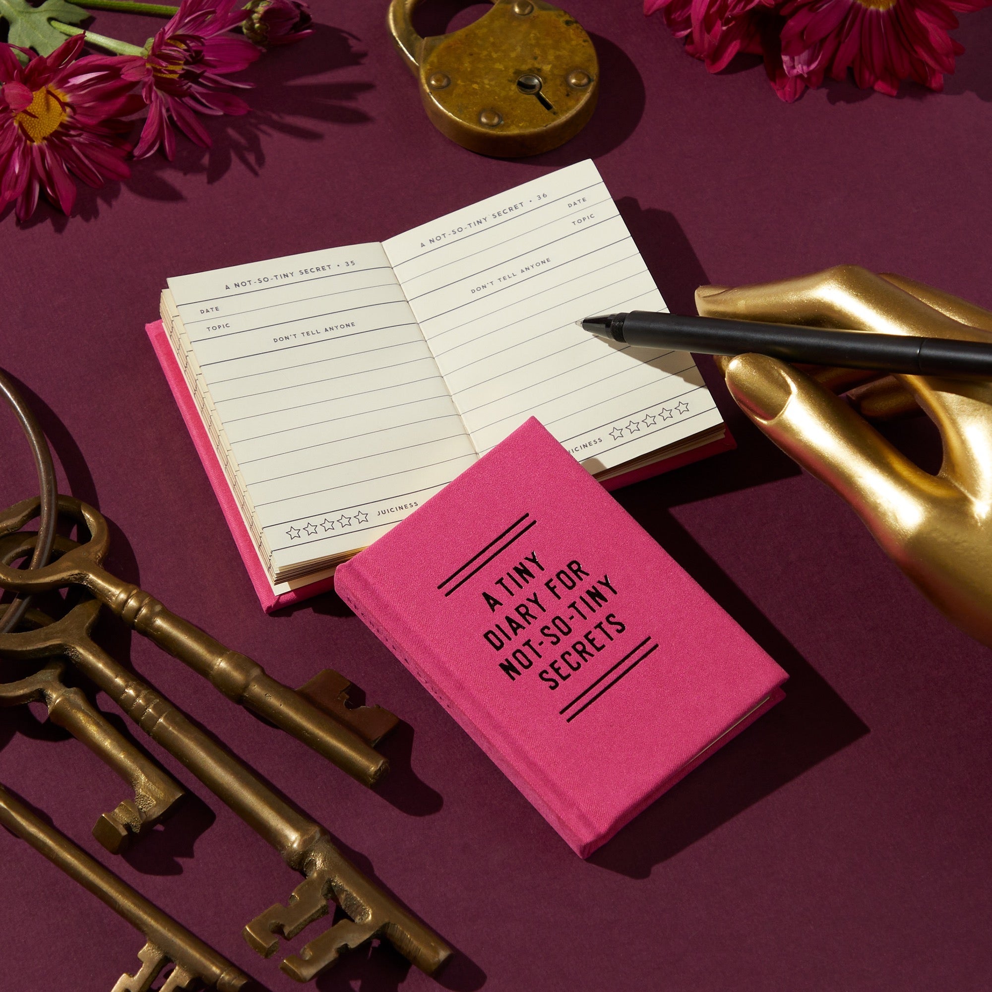 galison-tiny-diary-mini-tagebuch-filz-goldschnitt-112-seiten image 4