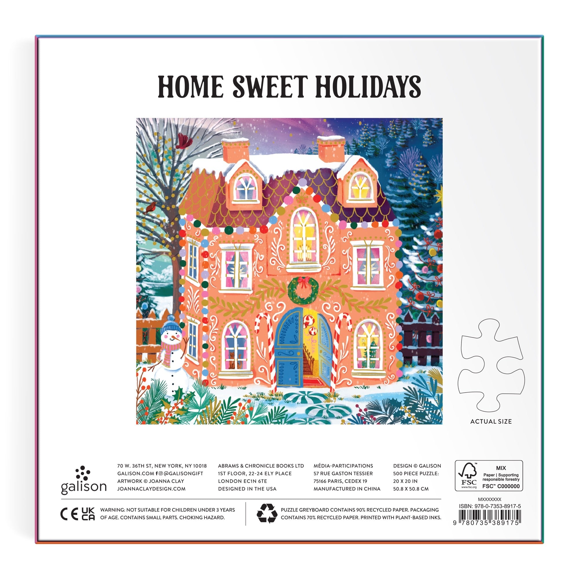 galison-home-sweet-holidays-500-teile-foil-puzzle-weihnachten image 6