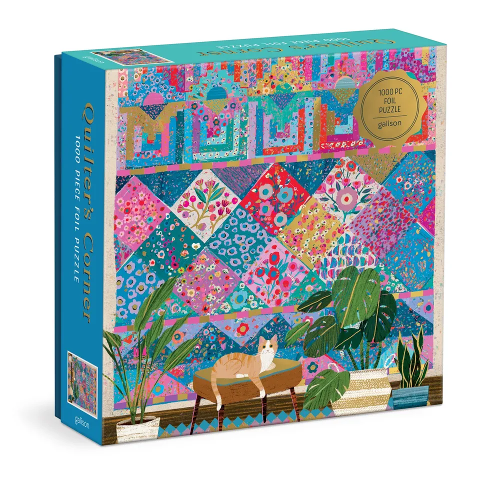 galison-quilter-s-corner-foil-puzzle-1000-teile-victoria-ball image 1