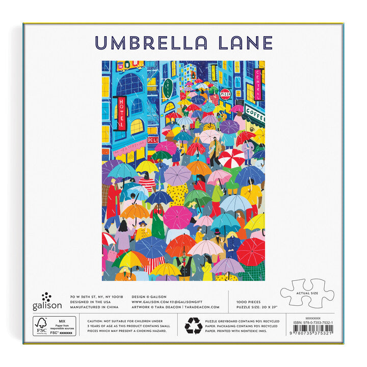 galison-umbrella-lane-puzzle-1000-teile-stadt-regen image 5
