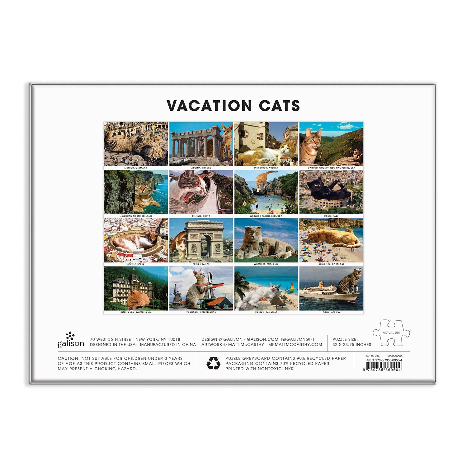 galison-vacation-cats-1500-teile-puzzle-katzen image 4