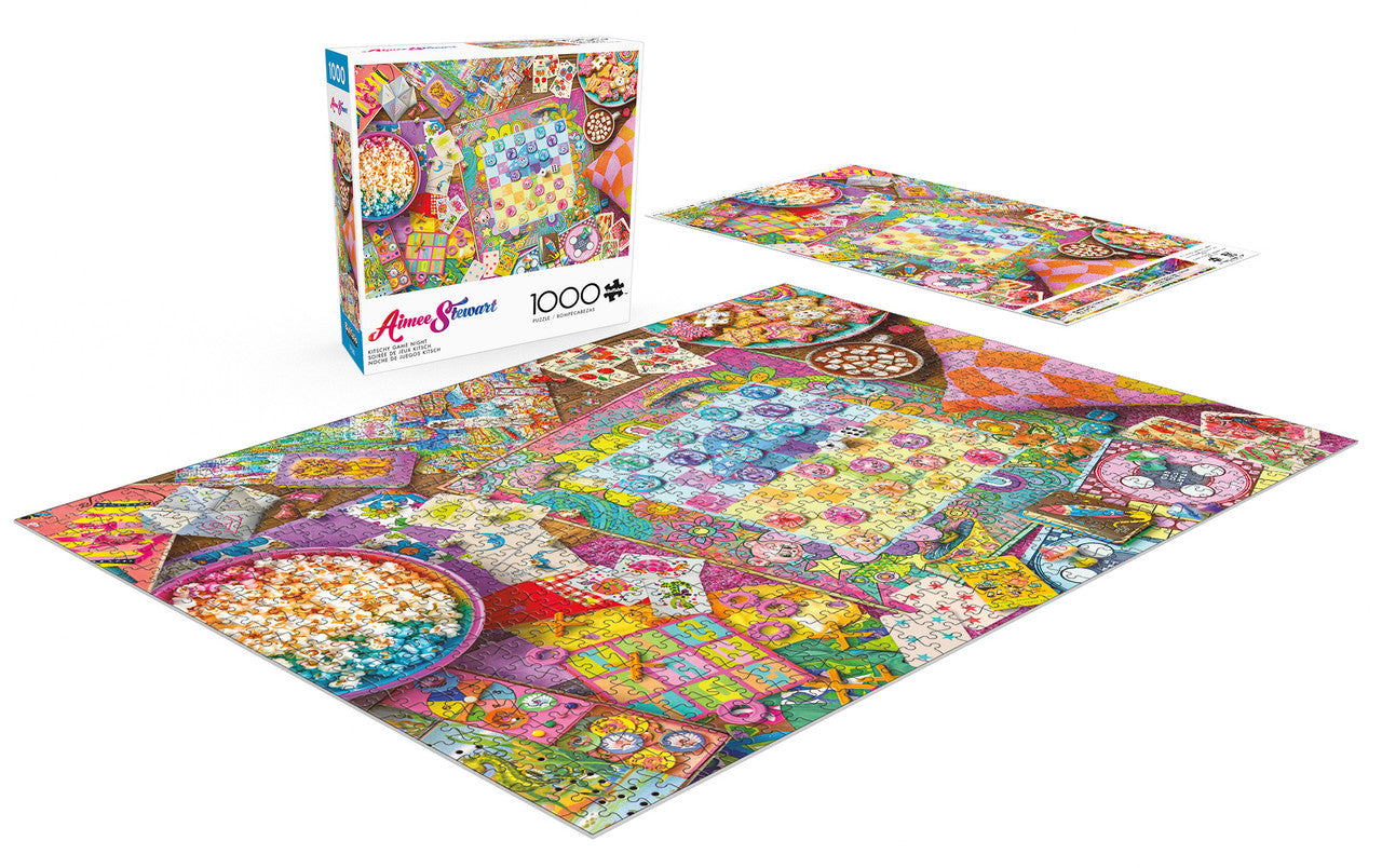 buffalo-games-kitschy-game-night-puzzle-1000-teile-retro image 3