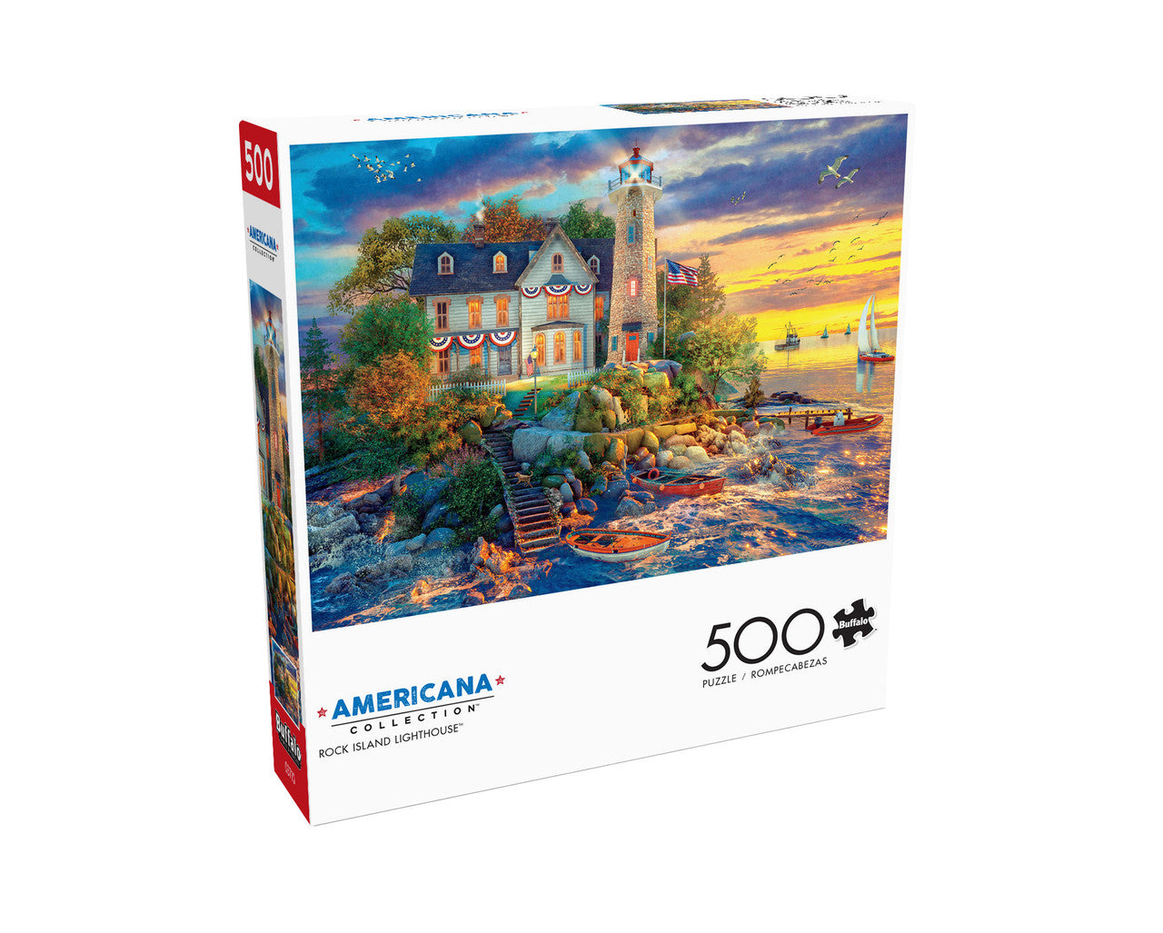 buffalo-games-americana-rock-island-puzzle-500-teile-leuchtturm image 2
