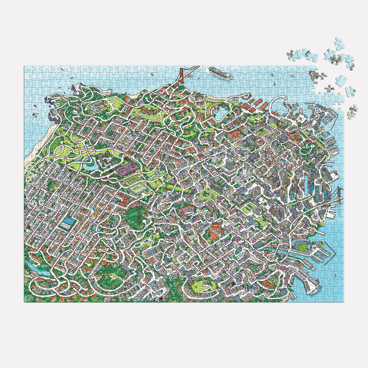 galison-the-city-by-the-bay-1000-teile-maze-puzzle-labyrinth image 3