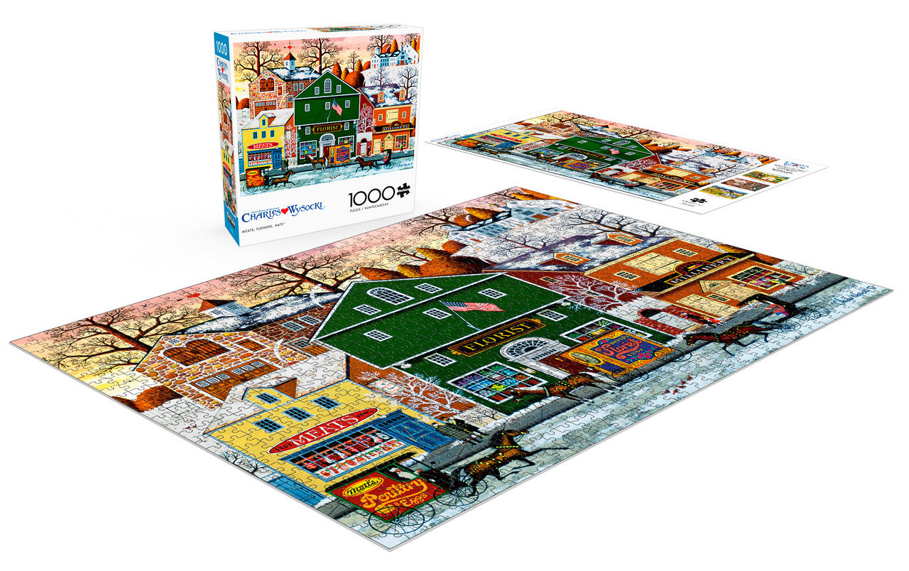 buffalo-games-charles-wysocki-meats-flowers-hats-1000-puzzle image 5