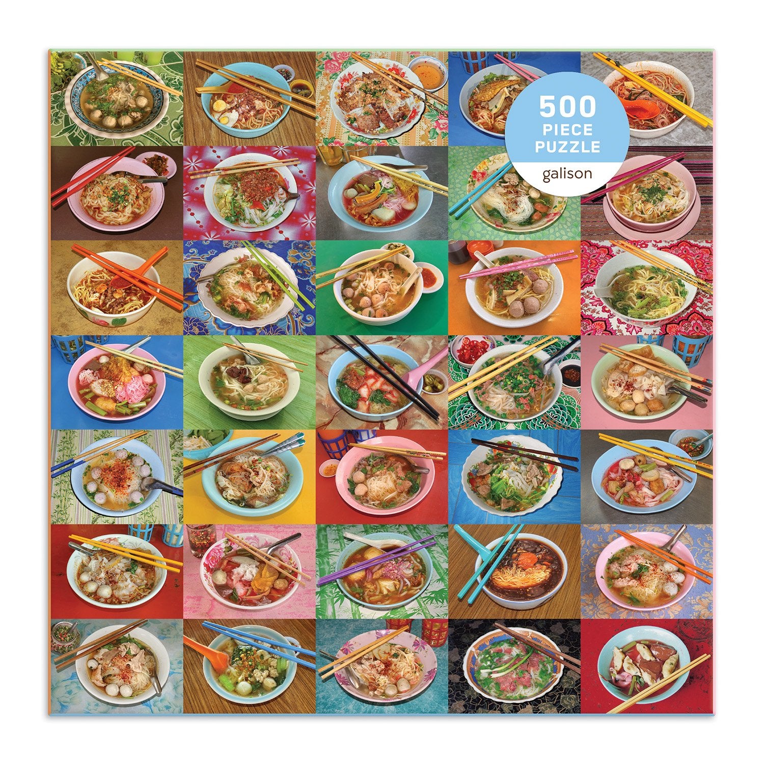 galison-troy-litten-noodles-for-lunch-puzzle-500-teile-essen image 2