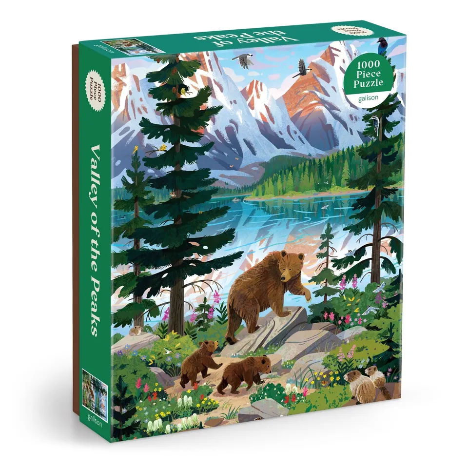 galison-valley-of-the-peaks-puzzle-1000-teile-bergsee image 1