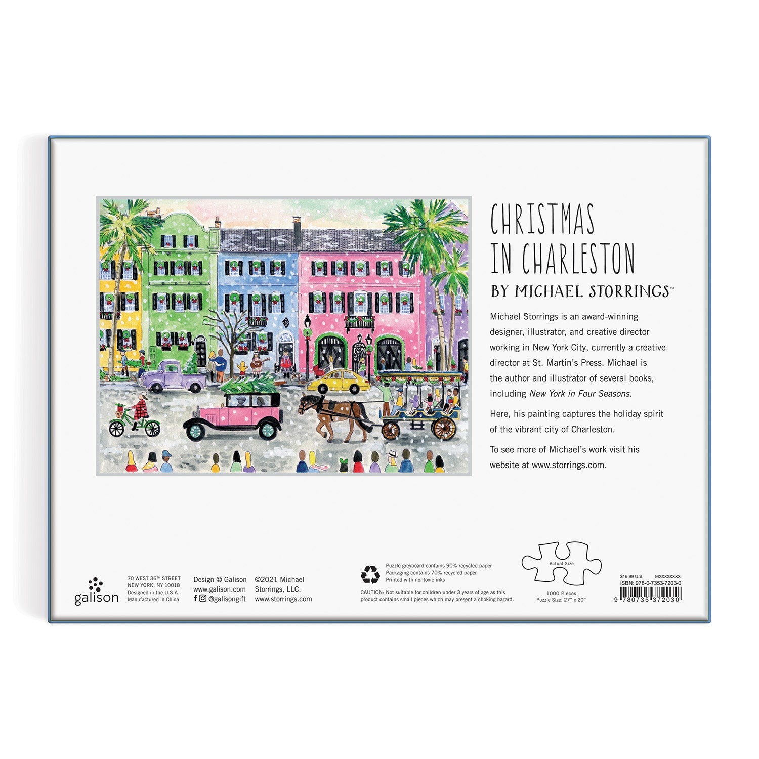 galison-michael-storrings-christmas-in-charleston-1000-teile-puzzle image 3