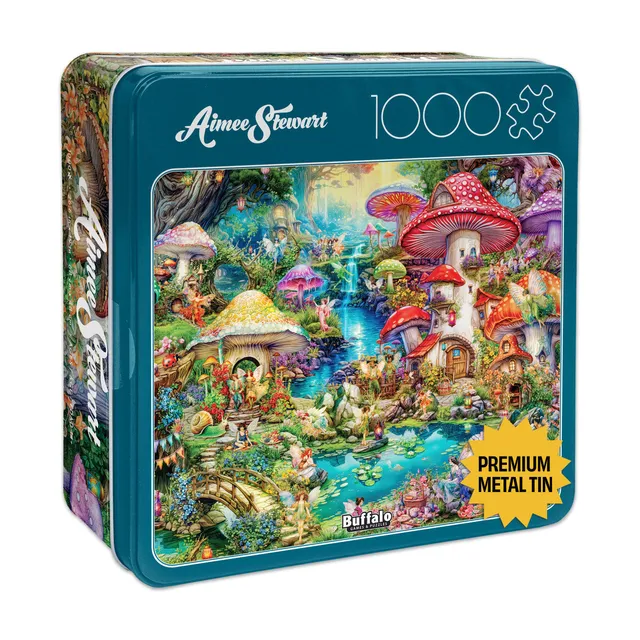 buffalo-games-merry-mushroom-village-puzzle-1000-teile-dose image 1