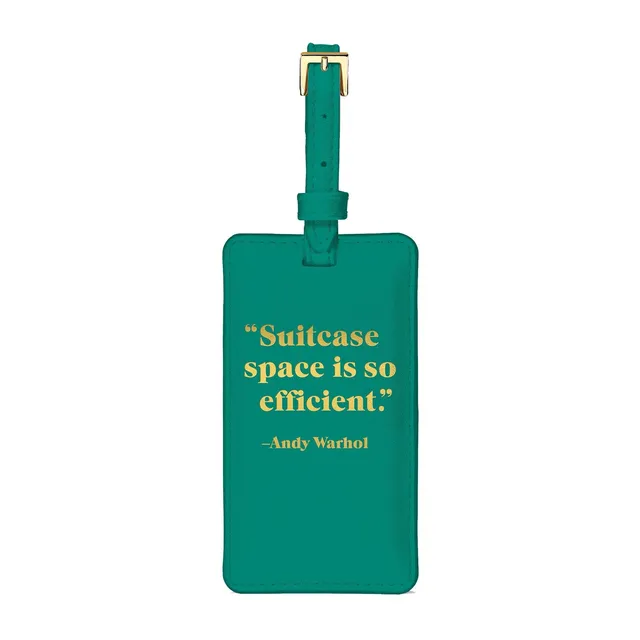 galison-andy-warhol-quotation-kofferanh-nger-teal image 1