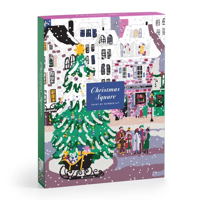 galison-joy-laforme-christmas-malen-nach-zahlen-set-23x30-cm image 1