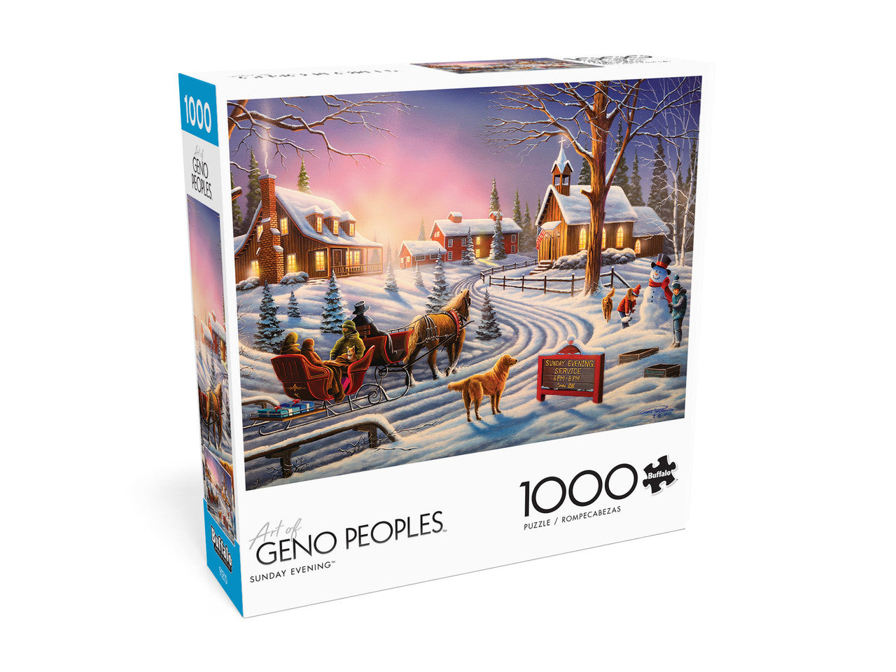 buffalo-games-sunday-evening-1000-teile-puzzle-winterdorf image 3
