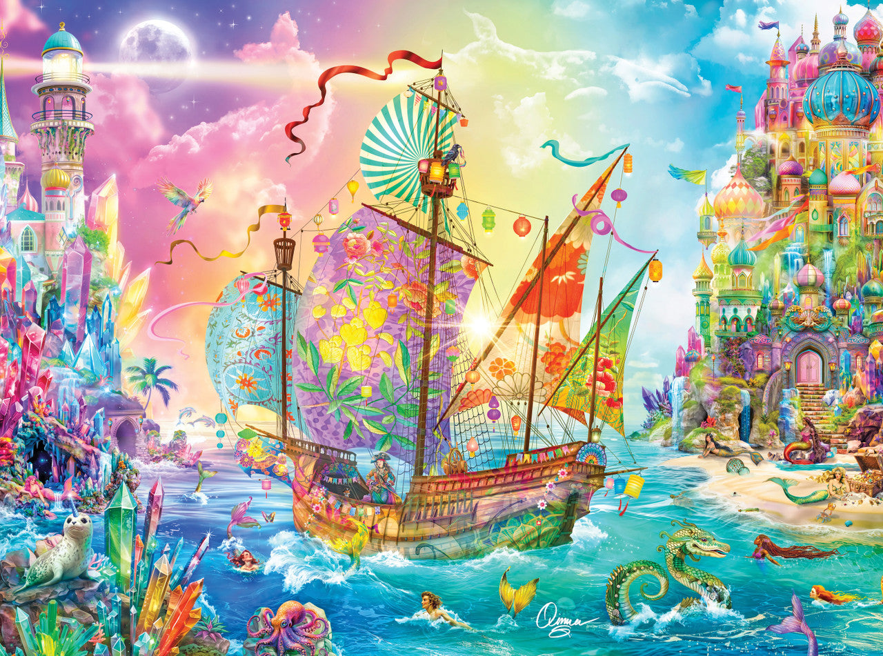 buffalo-games-crystal-dreamship-harbor-puzzle-1000-teile-schiff image 2