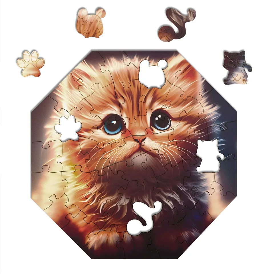 milliwood-hi-i-m-little-cali-cat-holzpuzzle-46-teile-katze image 1