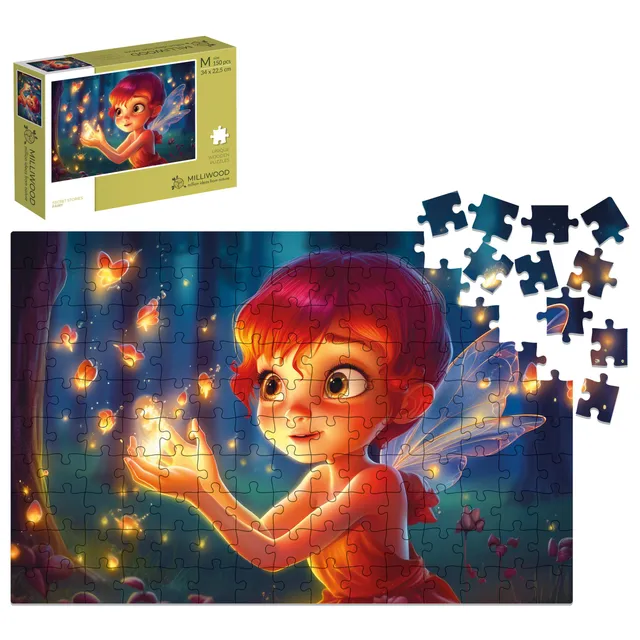 milliwood-secret-stories-fairy-holzpuzzle-150-teile-fee image 1