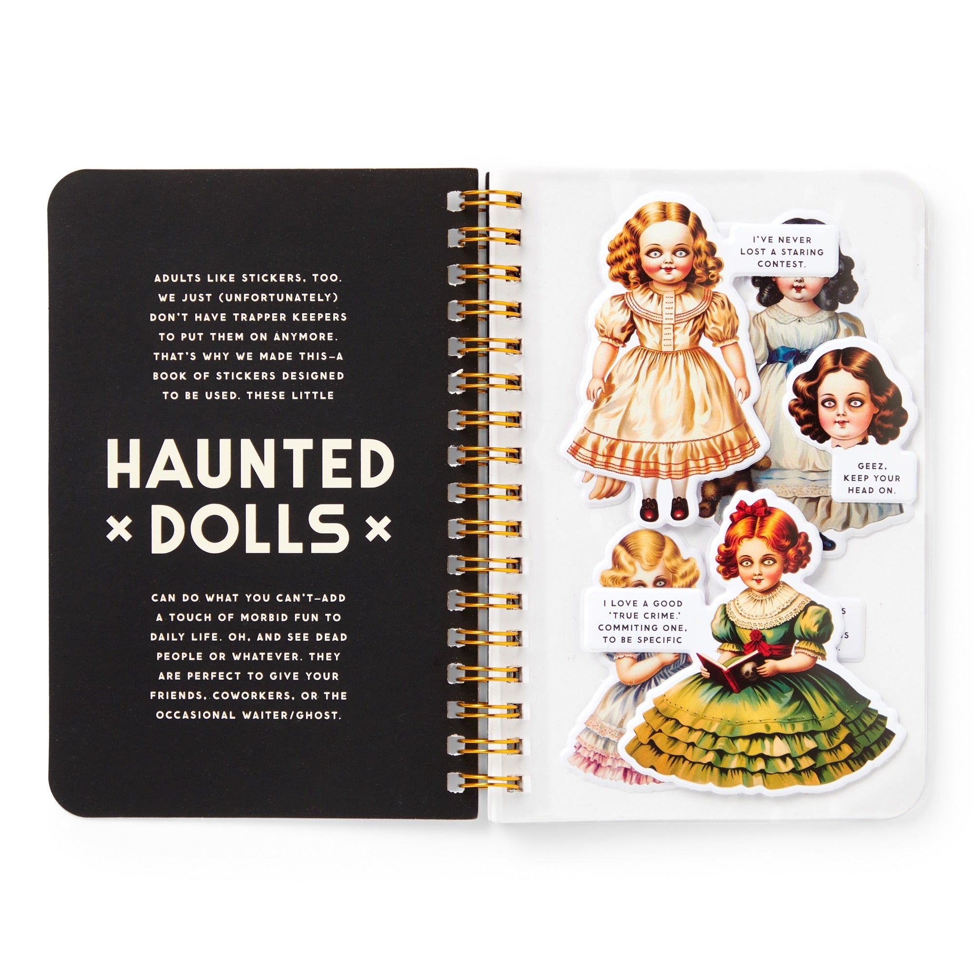 galison-haunted-dolls-stickerbuch-aufkleber-grusel image 3