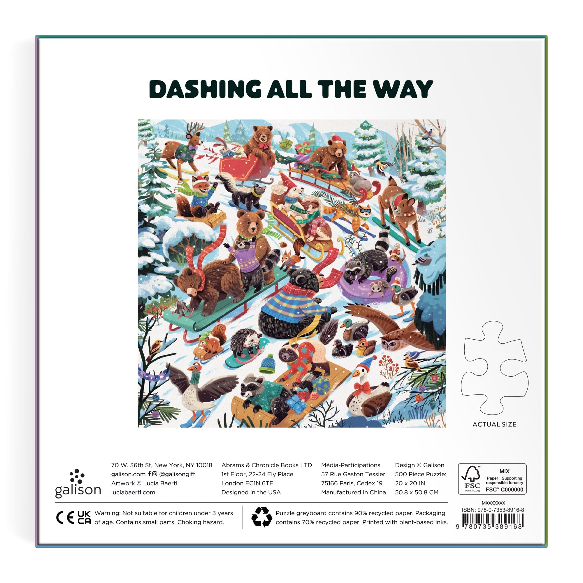 galison-dashing-all-the-way-500-teile-puzzle-winter image 6