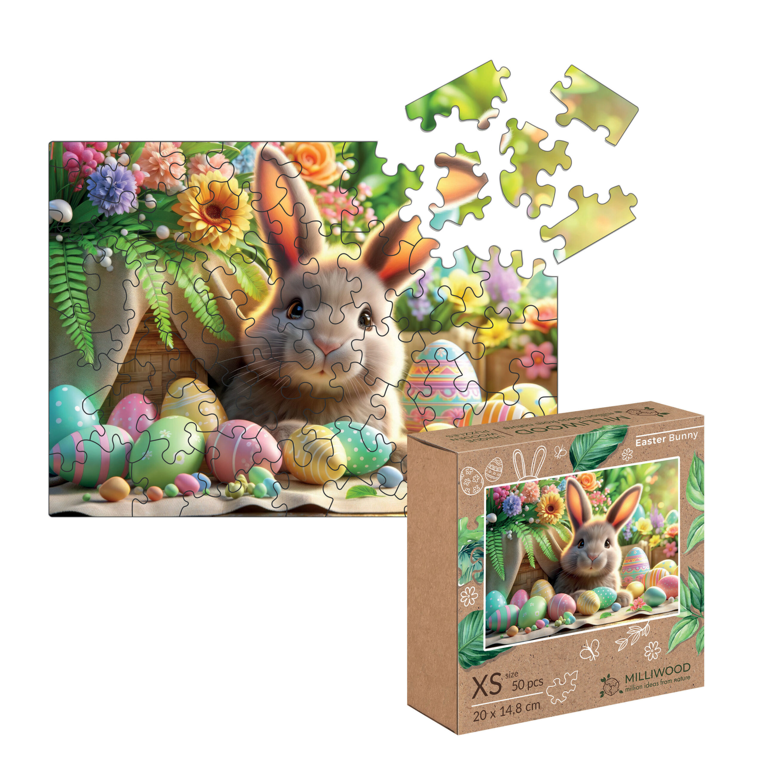 milliwood-celebrating-easter-bunny-holzpuzzle-50-teile-kinder image 3