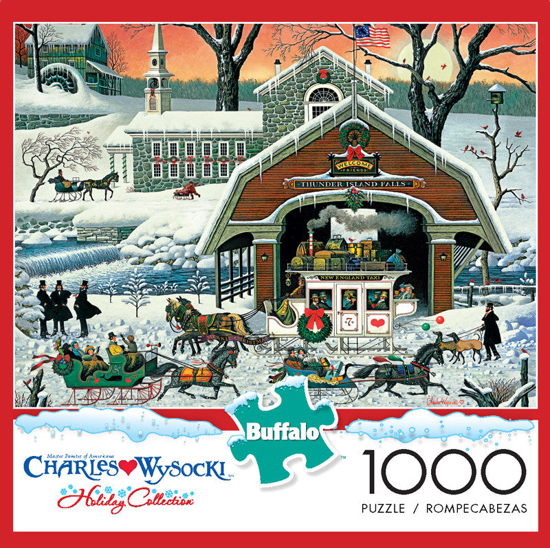 buffalo-games-charles-wysocki-twilight-christmas-1000-teile-puzzle-winter image 1