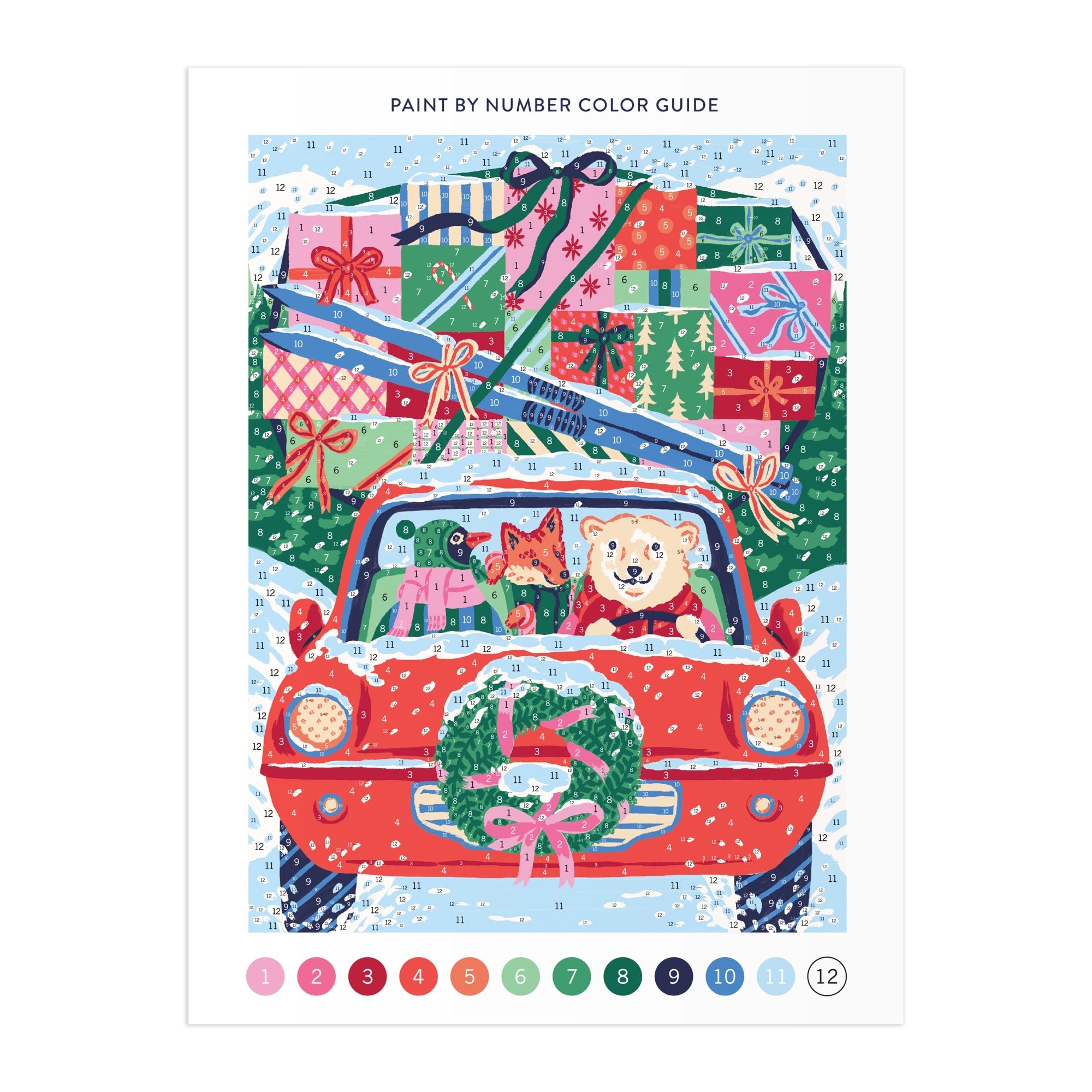 galison-christmas-joyride-malen-nach-zahlen-set-9x12-b-r-weihnachten image 4