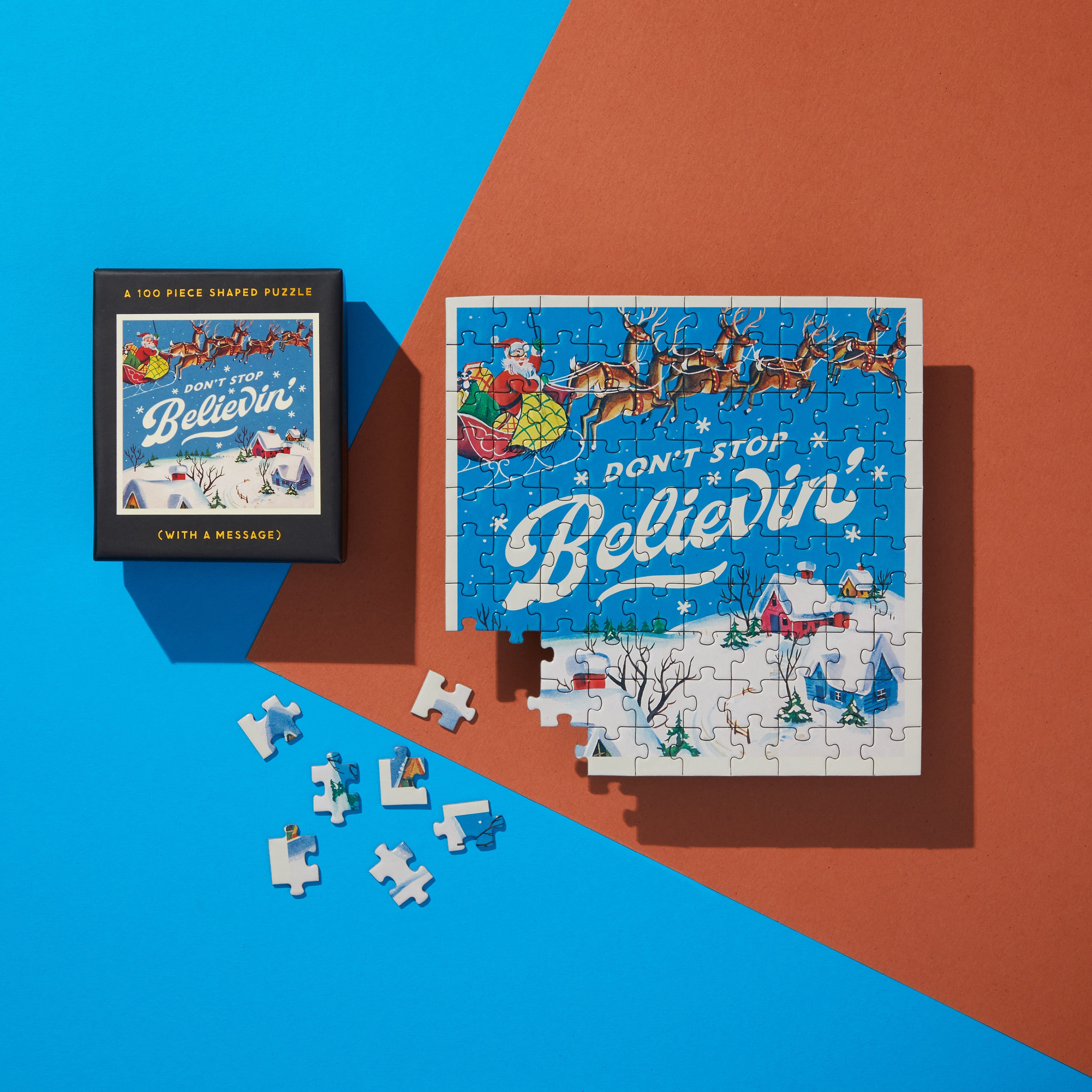 galison-don-t-stop-believin-puzzle-100-teile-mini-shaped image 2