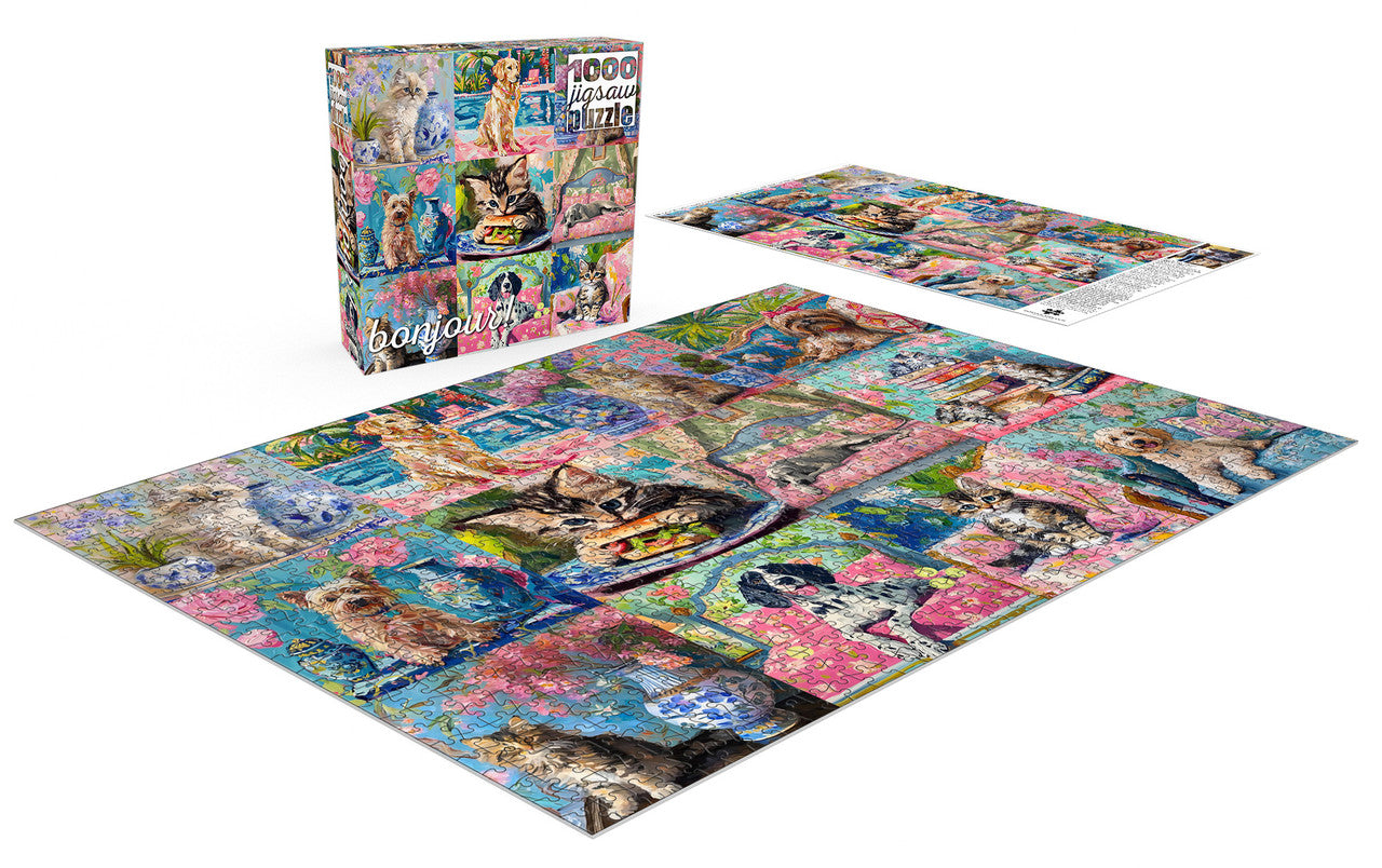 buffalo-games-bonjour-katzen-hunde-1000-teile-puzzle image 3