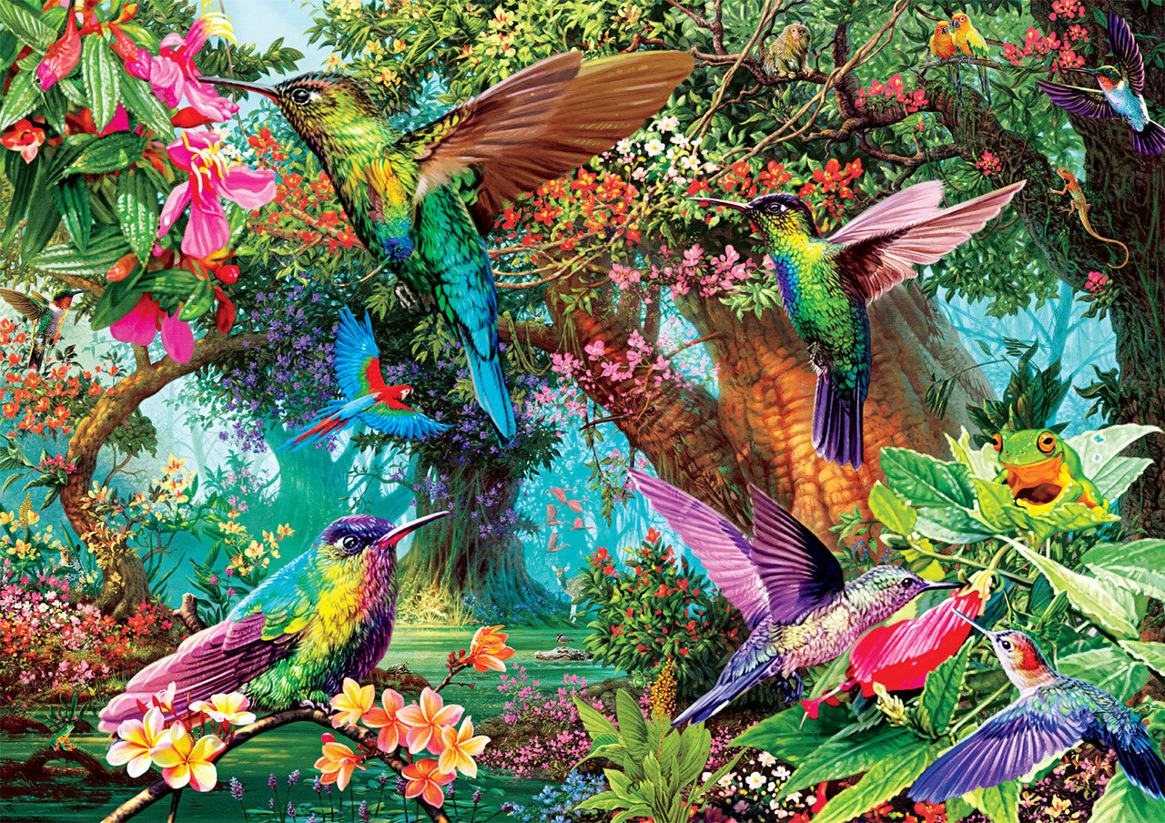buffalo-games-amazing-nature-hummingbird-garden-puzzle-500-teile-kolibri image 1